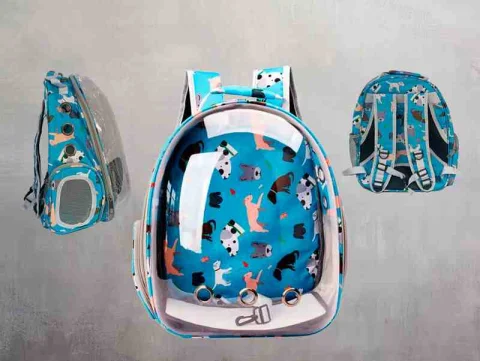 BOLSO AZUL TRANSPORTADOR D/MASCOTAS 13715AZ
