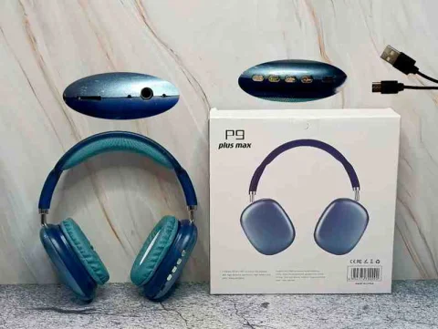 AUDIFONO BT P9 PLUS MAX AZUL OSCURO P9PLUS-AZO