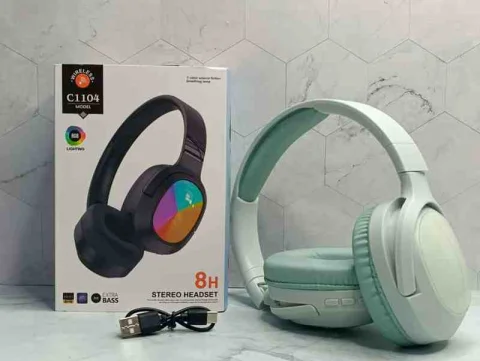AUDIFONO C1104 8H VERDE RGB WIRELESS 101104-V