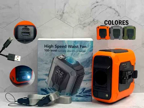 VENTILADOR+POWER BANK 8000MAH LK101 HIGH SPEED 3C 13328- 8000