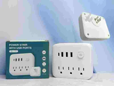 ADAP 3TOMAS+3USB+1 TIPO C EL-111