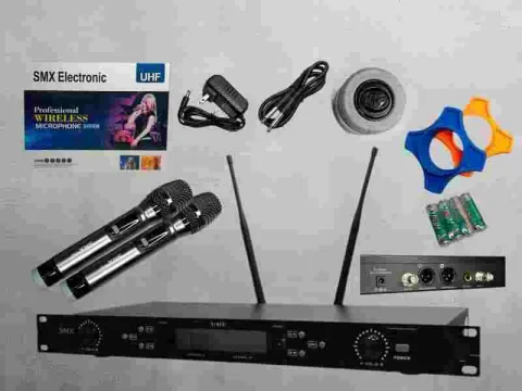 MICROFONO D/MANO INAL X2 SMX U-620 UHF BAT AA
