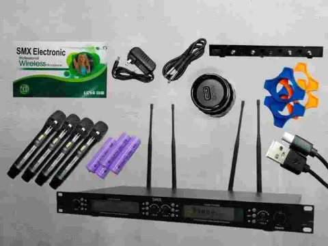 MICROFONO D/MANO INAL X4 SMX U-640R UHF RECARGABLE