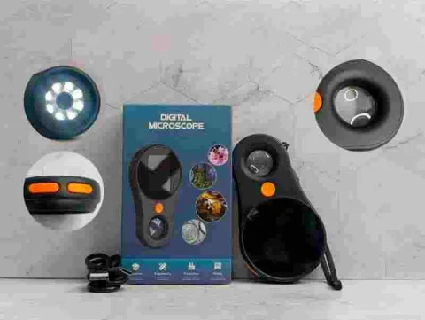 MICROSCOPIO DIGITAL NEGRO RECARG 200MP 400MAH 13151N