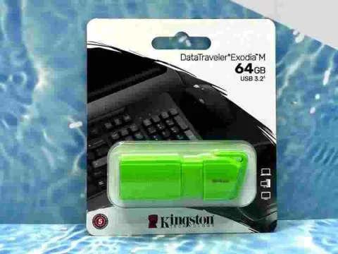 PENDRIVE KINGSTON 64GB VERDE NEON 3.2 EXODIA