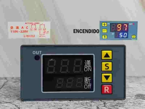 RELE ROJO TEMPORIZADOR D/RETARDO AC110-220V JCED0014-003