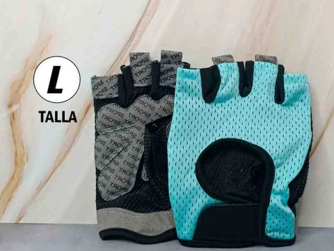 GUANTES CORTOS DEP AZUL TALLA L SPORT 12628AZ-L