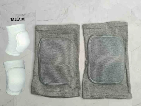 PAR RODILLERA CORTA TALLA M GRIS C/PROTECCION 12466G