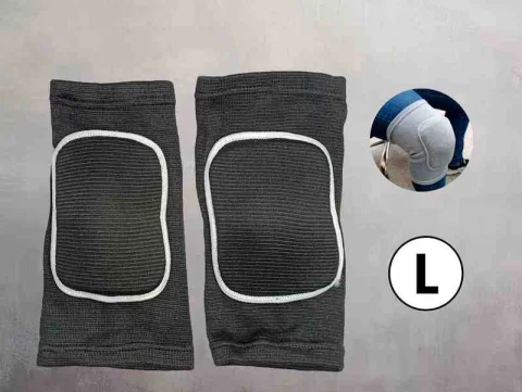 PAR RODILLERA LARGA TALLA L NEGRO-BLANCO C/PROTECCION 13250NB