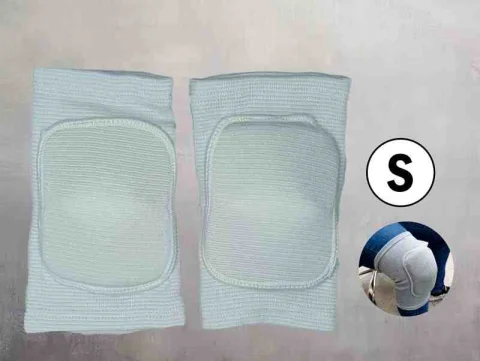 PAR RODILLERA LARGA TALLA S BLANCO C/PROTECCION 13248B