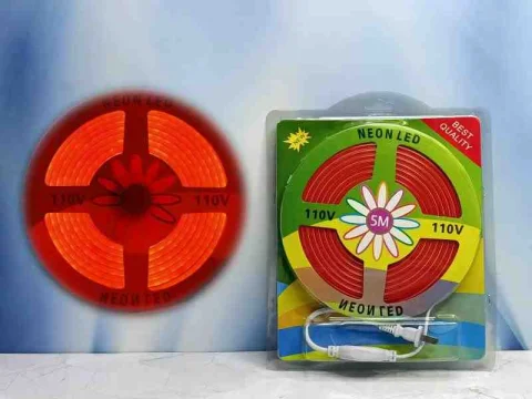 CINTA LED NEON 110V 5M ROJO CLARO 12002R