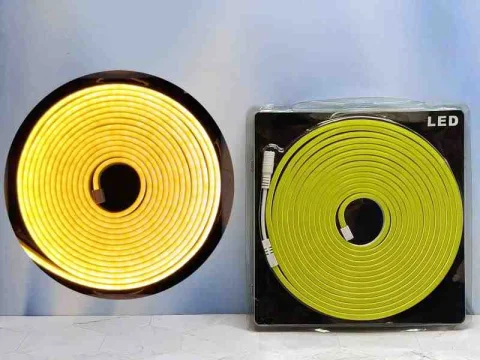 CINTA LED NEON 5M AMARILLO CLARO 12V 102351AMC