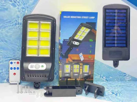 LAMPARA CON PANEL SOLAR 8 CUADROS