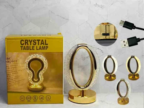 LAMPARA CRYSTAL TABLE OVALADO PEQ P/MESA 13232-7