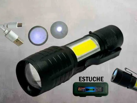 LINTERNA LED ESTUCHE VERDE NEGRO 10254 SM