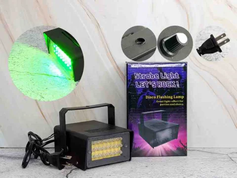 MINI LUZ STROBO VERDE C/REGULADOR ROCK 12326V