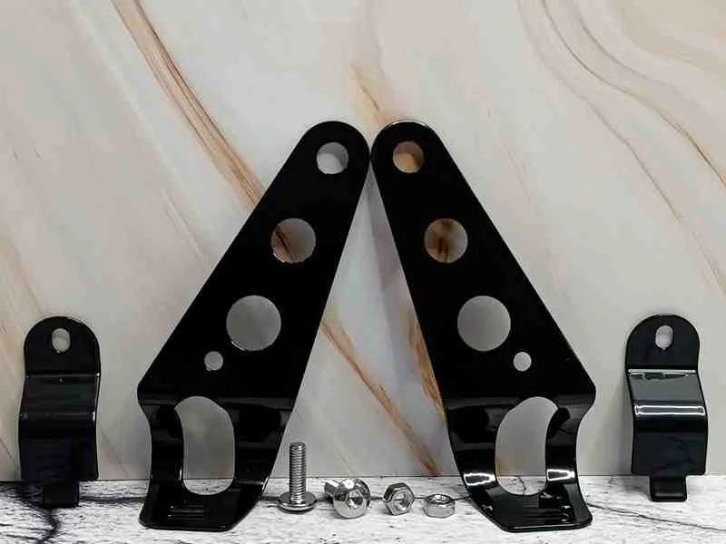 SOPORTE P/FARO DE MOTO NEGRO 12082N