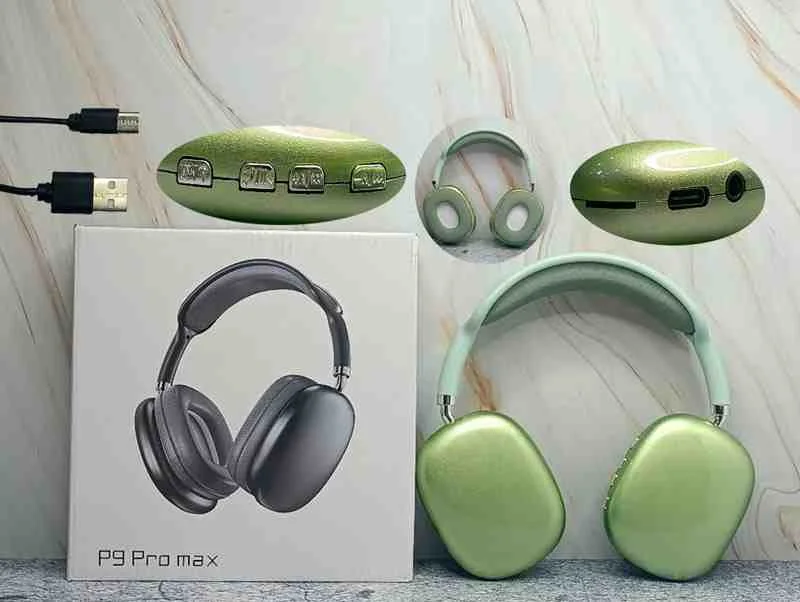 AUDIFONO BT P9 PRO MAX VERDE P9-V