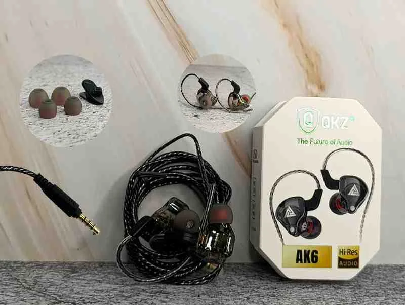 AUDIFONO QKZ IN EAR AK-6 NEGRO AK6N