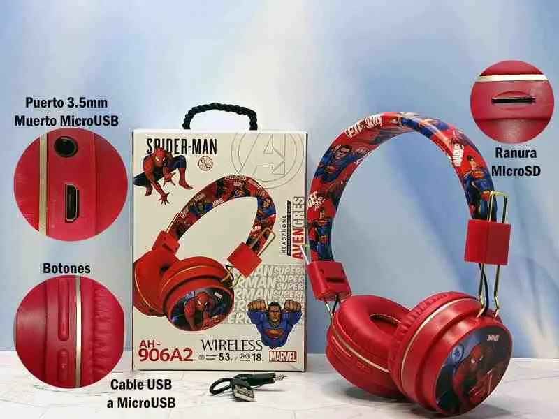AUDIFONO SPIDERMAN AH-906A2