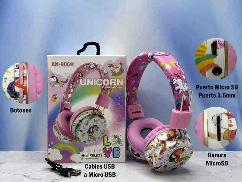 AUDIFONO UNICORN ROSADO AH-906H 90613RS