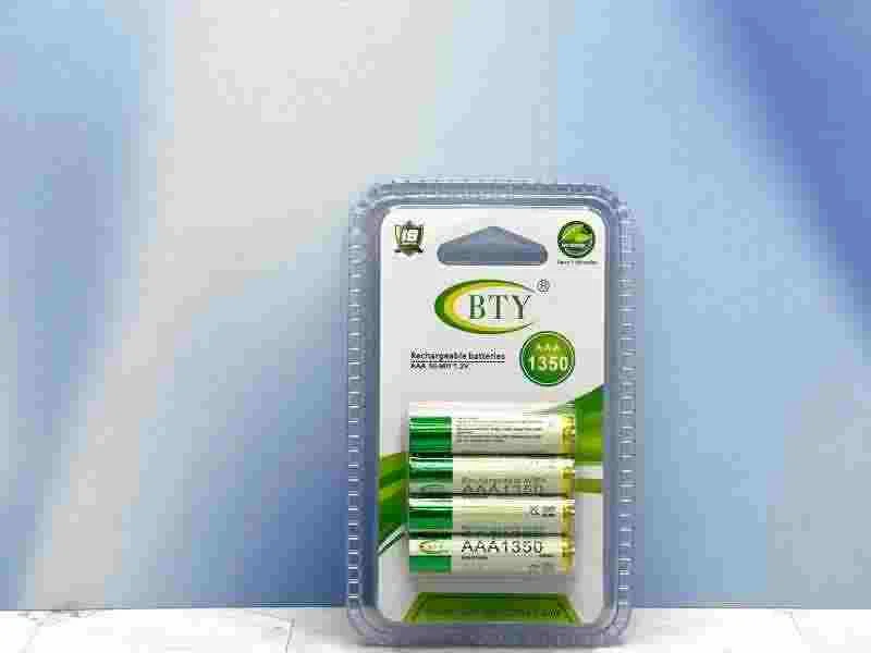 BATERIA BTY RECARGABLE AAAX4 1.2V 1350MAH