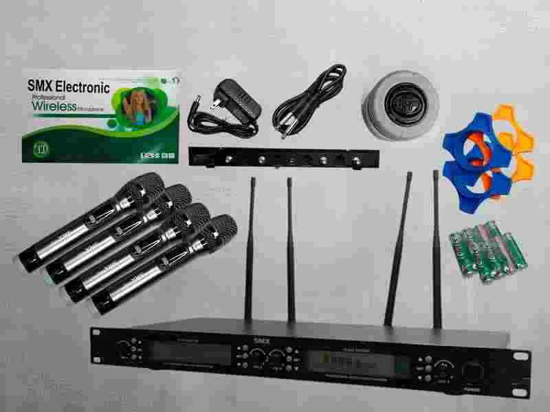 MICROFONO D/MANO INAL X4 SMX U-640 UHF BAT AA