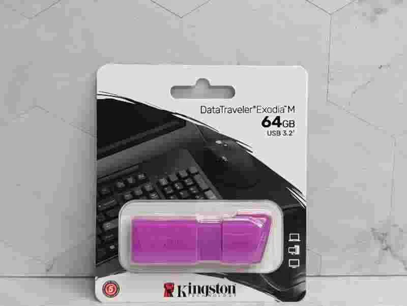 PENDRIVE KINGSTON 64GB PURPURA NEON 3.2 EXODIA