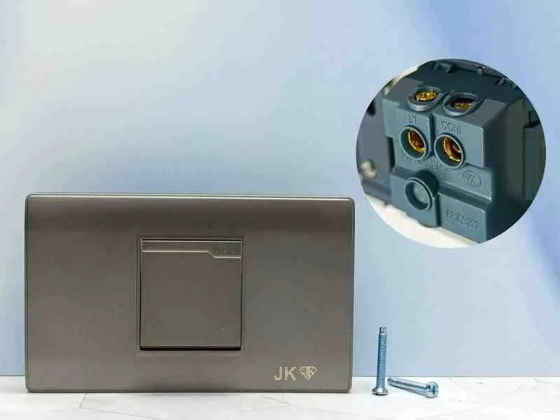 APAGADOR SENCILLO GRIS JK-L25
