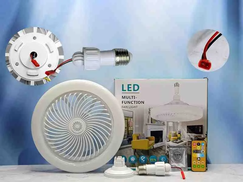 LAMPARA LED DE ROSCA+VENTILADOR+C ONTROL 11773